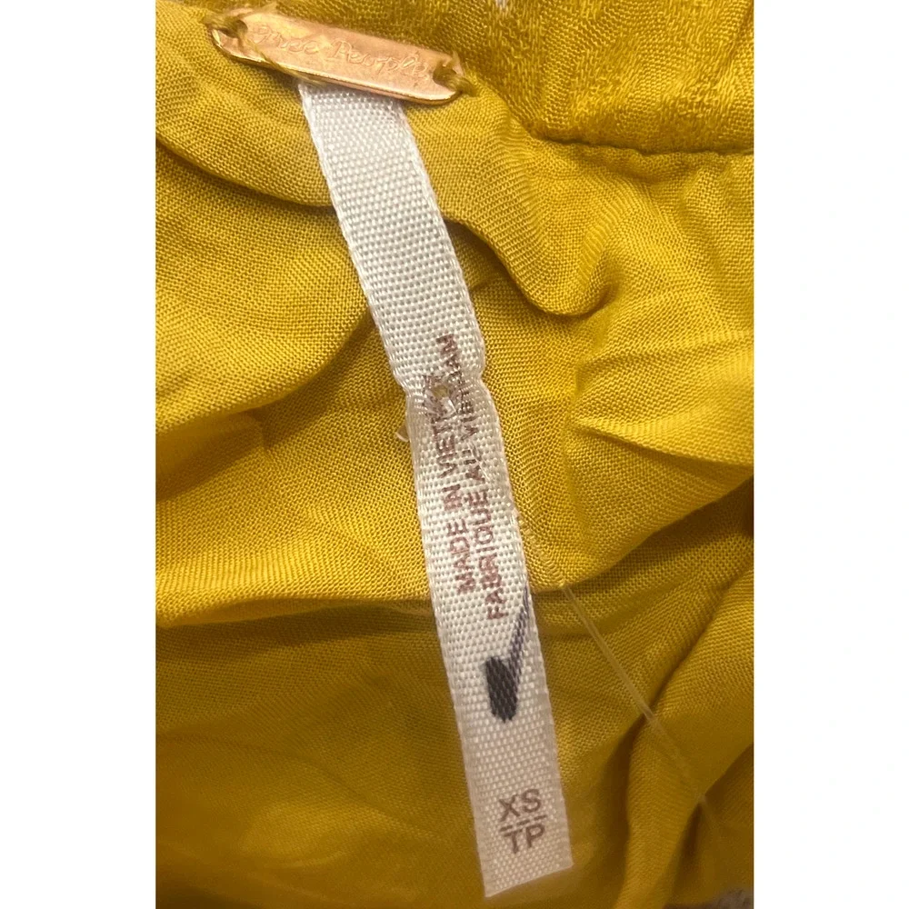 NEW FREE PEOPLE TURMERIC TALIA TWO PIECE CROPPED TOP MAXI SKIRT SET SZ XS